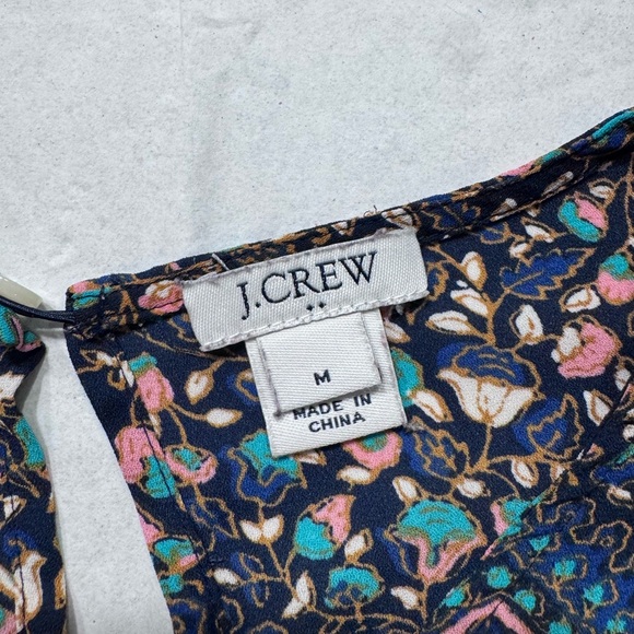 J. Crew Multicolor Geometric Floral Blouse - Picture 4 of 6